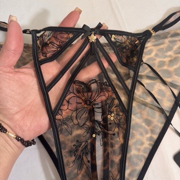 Honey Birdette Sophie Leopard Brief‎ Panty Size Medium - Picture 5 of 9